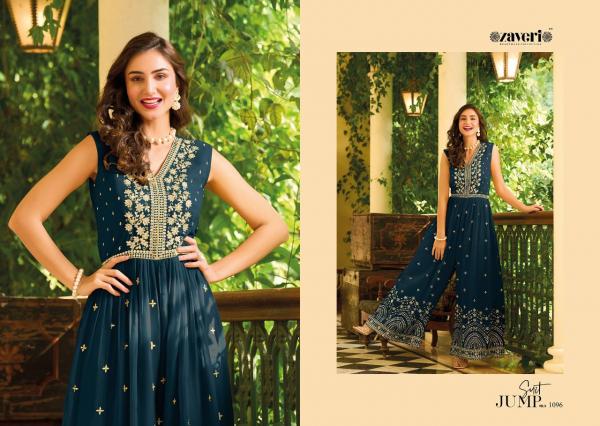 Zaveri Jump Suit 3 Georgette  New Stylist Wear Collection